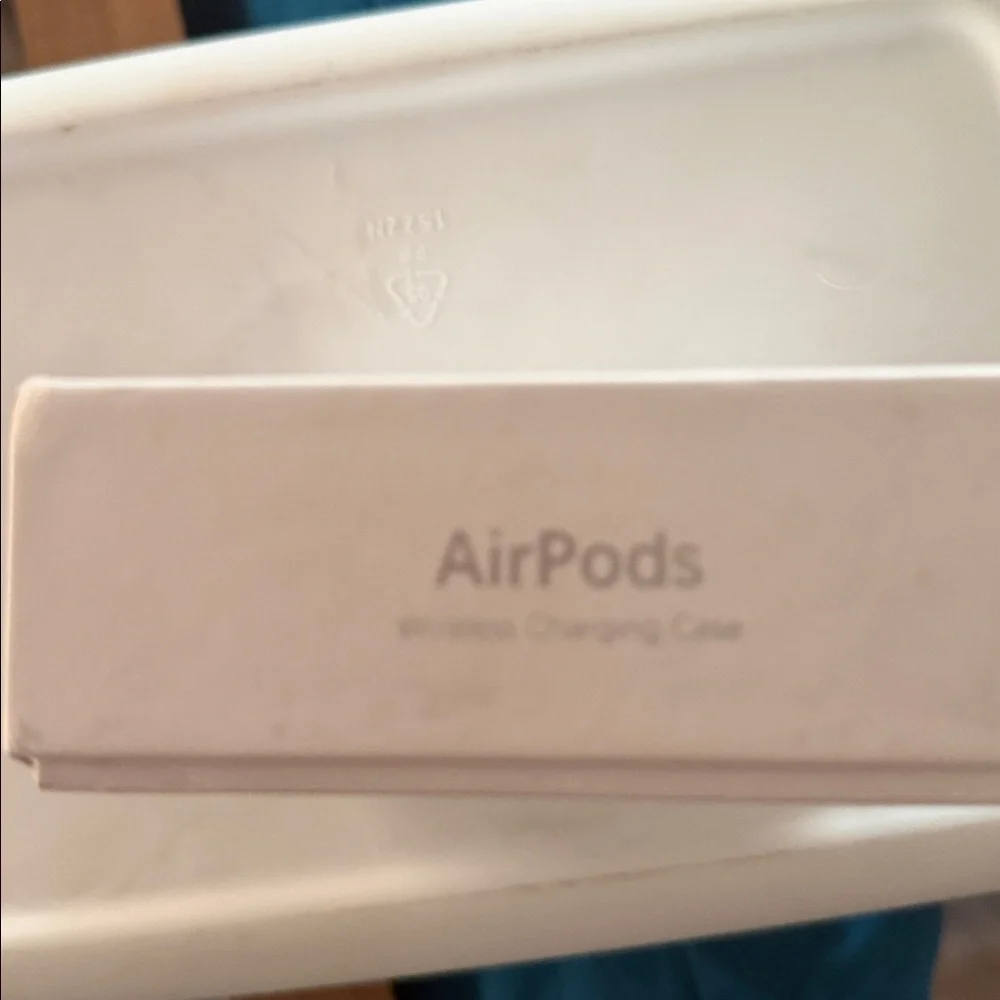 AirPods box with Lightning Cable